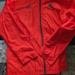 Adidas Men's Vibrant Red Windbreaker